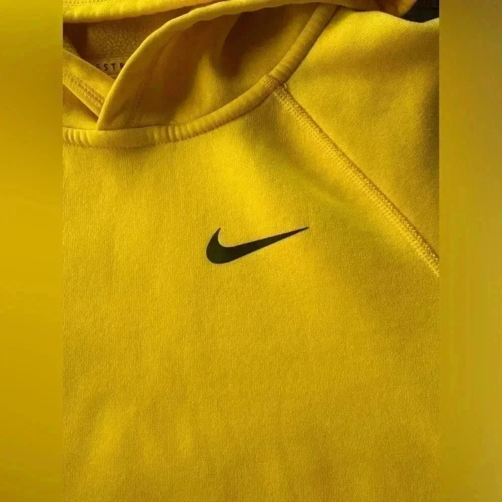 Nike Livestrong Therma-Fit Unisex Hooded Pullover Sweatshirt Size‎ Small Yellow